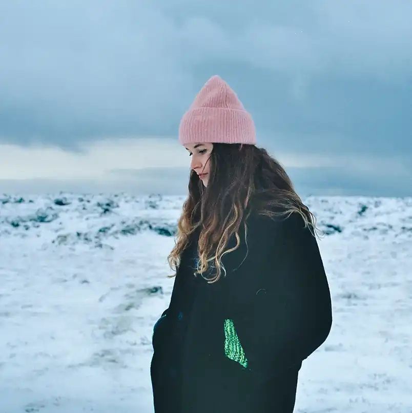 Herdís Stefánsdóttir in the studio