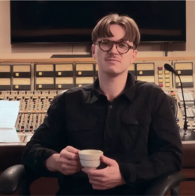 Bergur Torisson in the studio